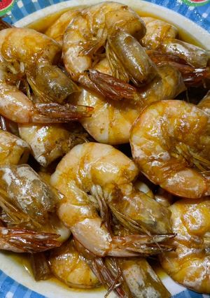 Foto resep Udang Masak Kecap Inggris