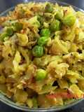 Cabbage-Peas Green Subzi
