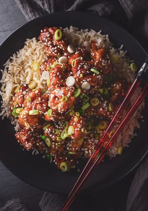 A picture of Seriously Addictive Crispy Teriyaki Chicken Bites.