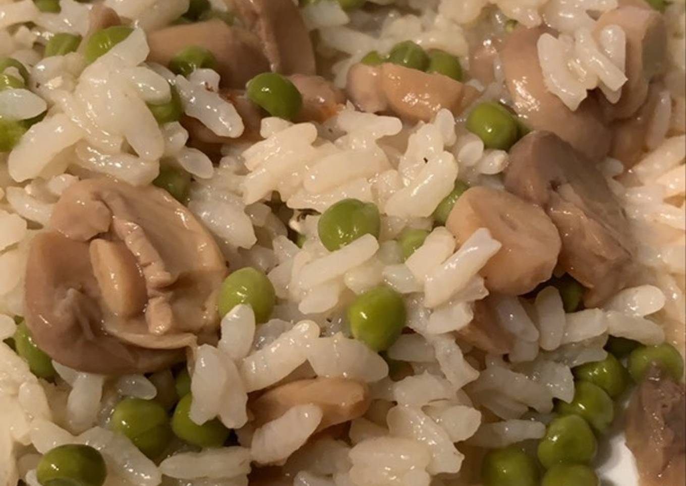 Risotto champignons / petits pois du Cookeo