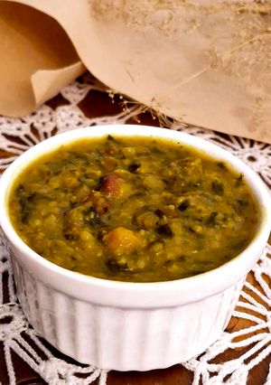 عکسی از دستور آش آبادانی بدون گوشت