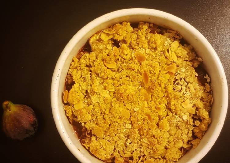 Recette De Crumble figues miel