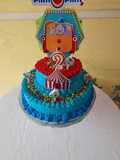 Torta de dos pisos de plin plin