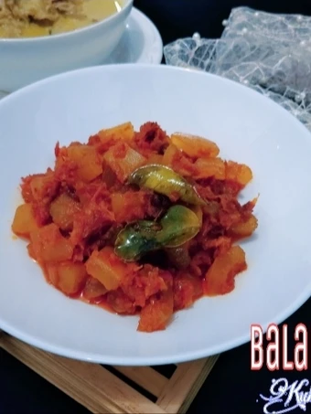 Langkah Gampang Menyiapkan Resep Balado Cecek (Kulit Sapi) yang Enak Banget