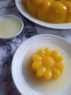 Foto resep Puding Labu Kuning Vla Susu