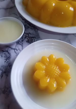 Foto resep Puding Labu Kuning Vla Susu