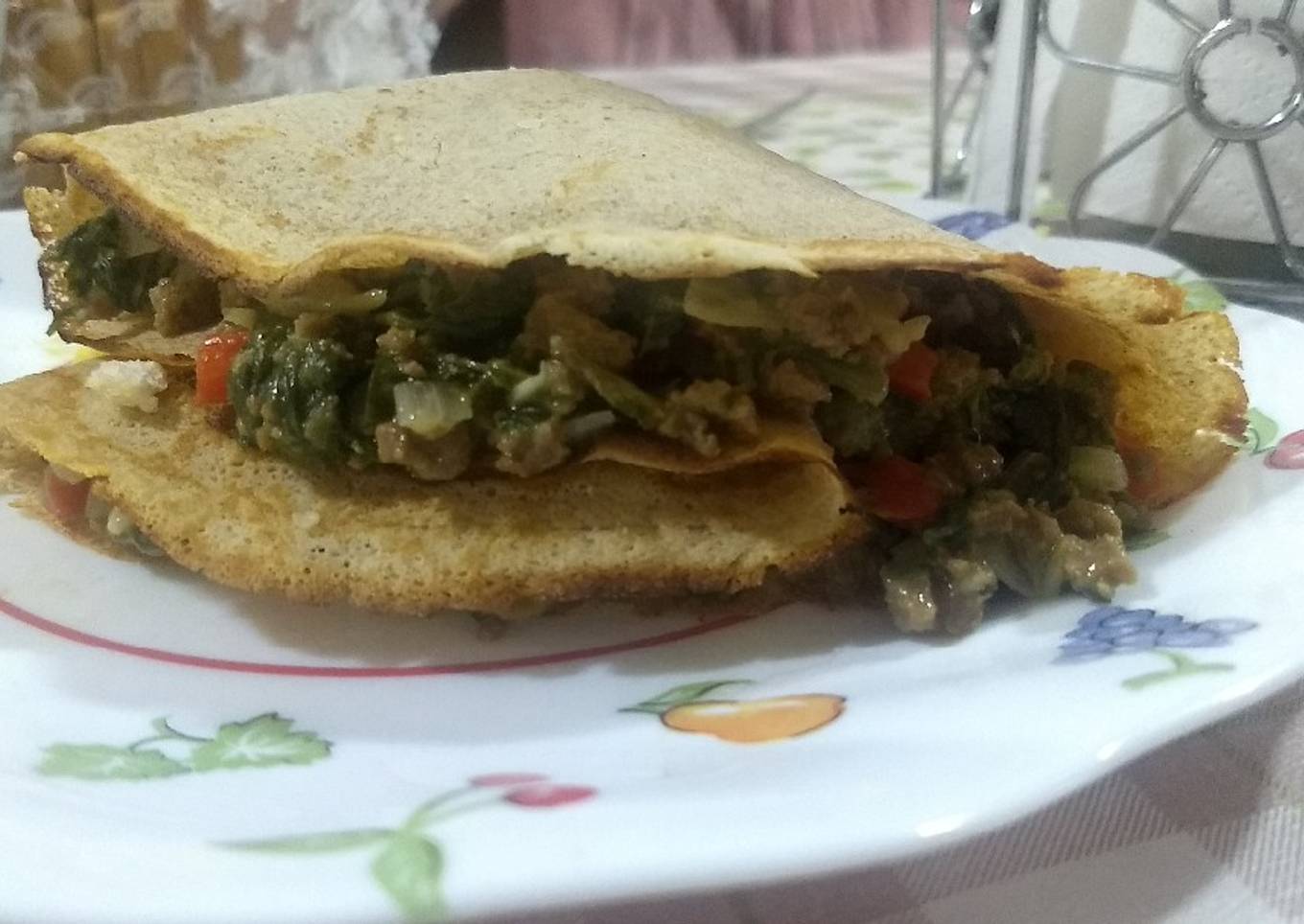 Crepes de acelga y soja texturizada 🌱