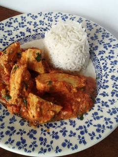 Una foto de Pollo tikka masala{popular receta india)
