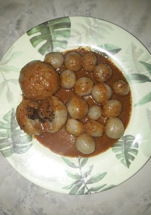 Foto resep Cilok Abon Bumbu Kacang