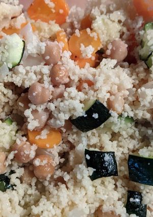 Foto di Cous cous con ceci e verdure