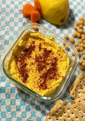 Una foto de 🥕Hummus de Garbanzo Y Zanahoria 🥕
