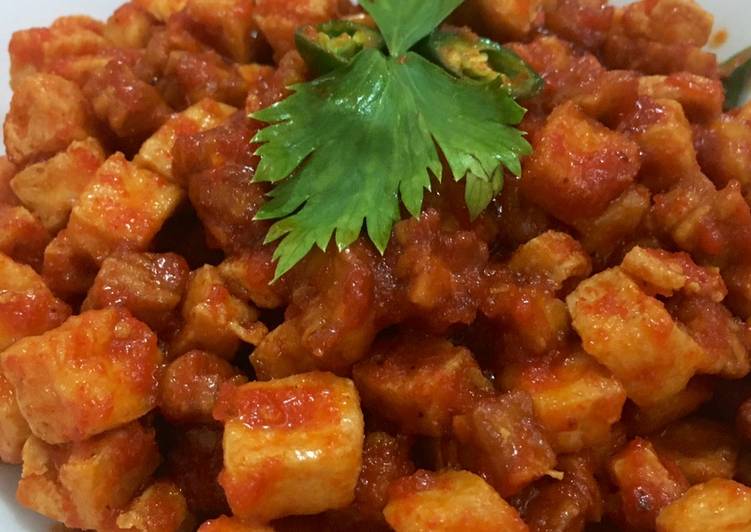 Tahu tempe sambal vegetarian