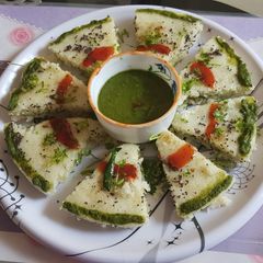 Instant Rava Dhokla -Healthy breakfast A picture of Instant Rava Dhokla -Healthy breakfast.
