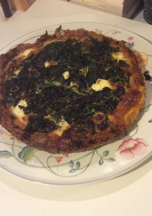 Une photo de Tarte aux Épinards, Truite et Fromage de Chèvre frais