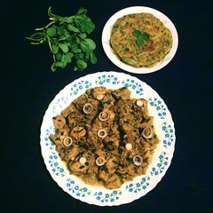 Methi Chicken A picture of Methi Chicken.