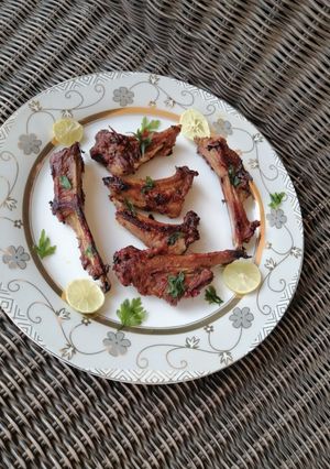 A picture of Oven grilled lambs.