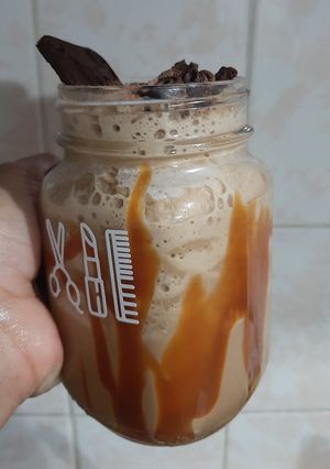 Una foto de Frapuchino con cajeta