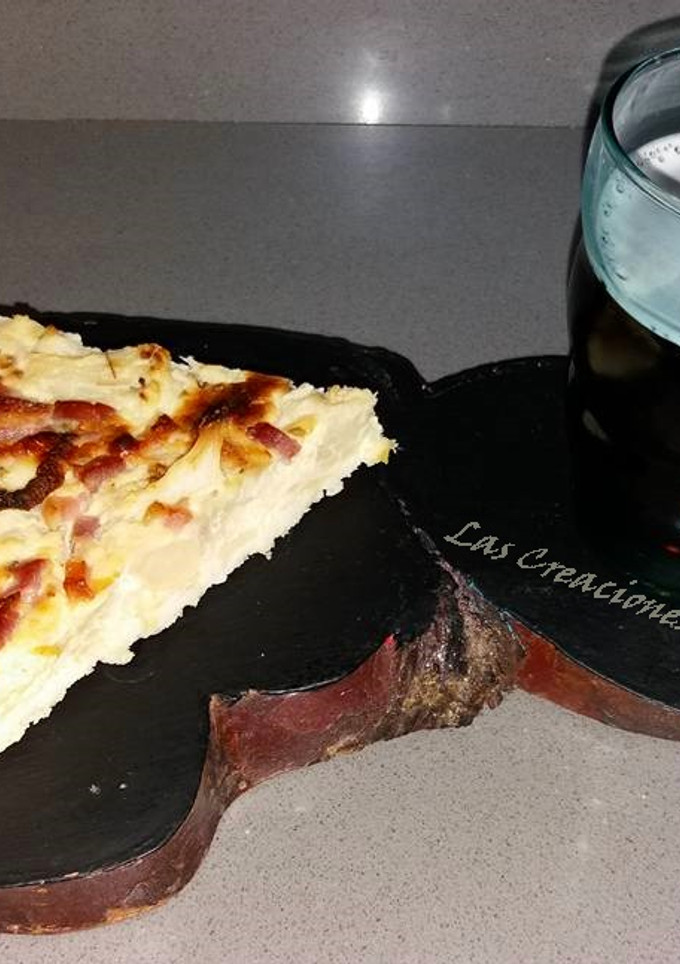 Una foto de Quiche de coliflor
