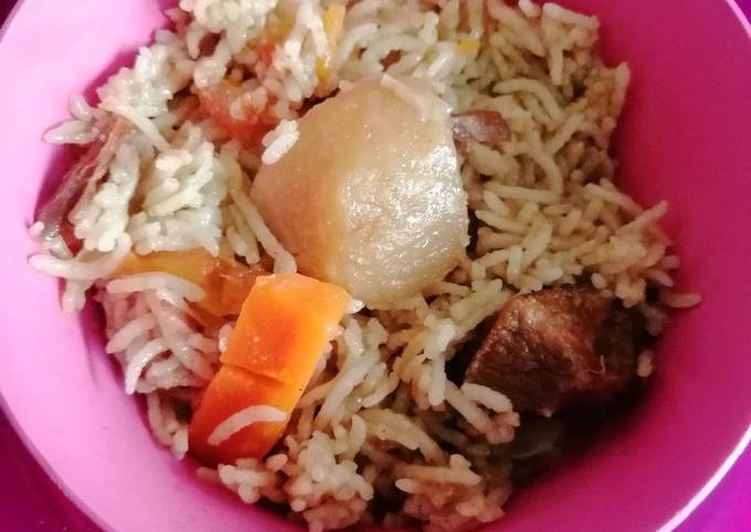 Resipi Nasi Kurma Daging Adabi Pressure Cooker Oleh Nurul Cookpad