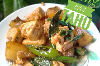 Resep 110)Oseng kikil tahu Irit Untuk Jualan