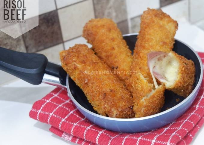 Resep Risol Beef Mozzarella oleh Dapur Kebul - Cookpad