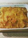 Tortino di patate a fette con spinaci, prosciutto e formaggio