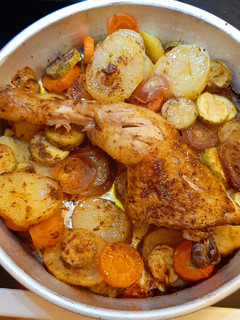 صورة لوصفة صينية الخضر بالدجاج في الفرن 🍗