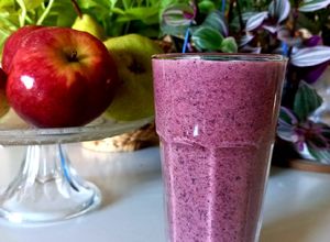 Una foto de Smoothie de arándanos