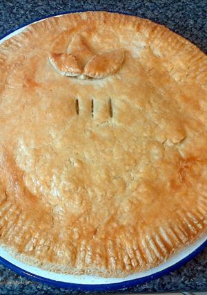 A picture of Cheese & Onion pie.
