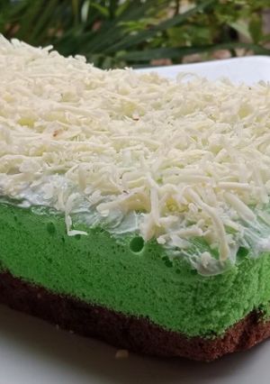 Foto resep Bolu kukus pandan coklat