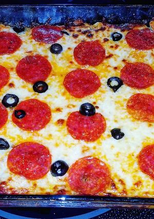A picture of Deluxe Pizza Casserole.