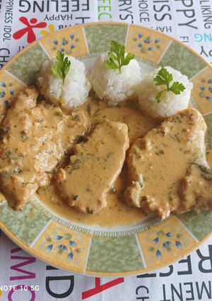 Fokhagyma mártásos pecsenyekaraj🧄🌿 recept fotója