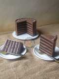 Chocolate Moist Cake with Chocolate Cremeux