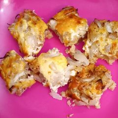 A picture of Onion squares. Airfryer.😋😋.