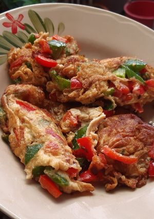 รูปของ เมนูพริกหวานเจียวไข่