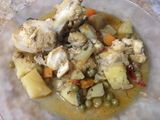 Pollo de mar a la cacerola