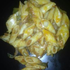 A picture of Veggie penne pasta.