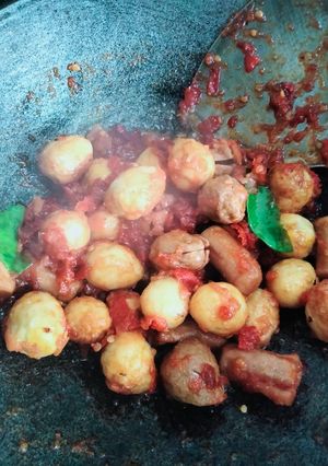 Foto resep Telur puyuh balado