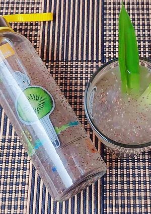 Hình của món Nước MỦ TRÔM-HẠT CHIA đường phèn.