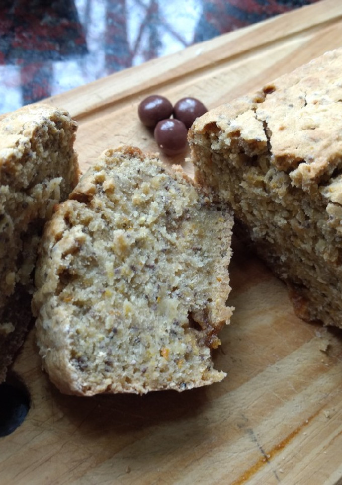 Una foto de Budín de Naranja Vegano