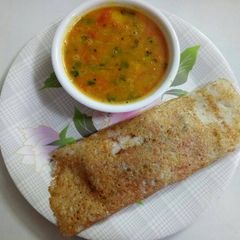 A picture of Rice Masala dosa.