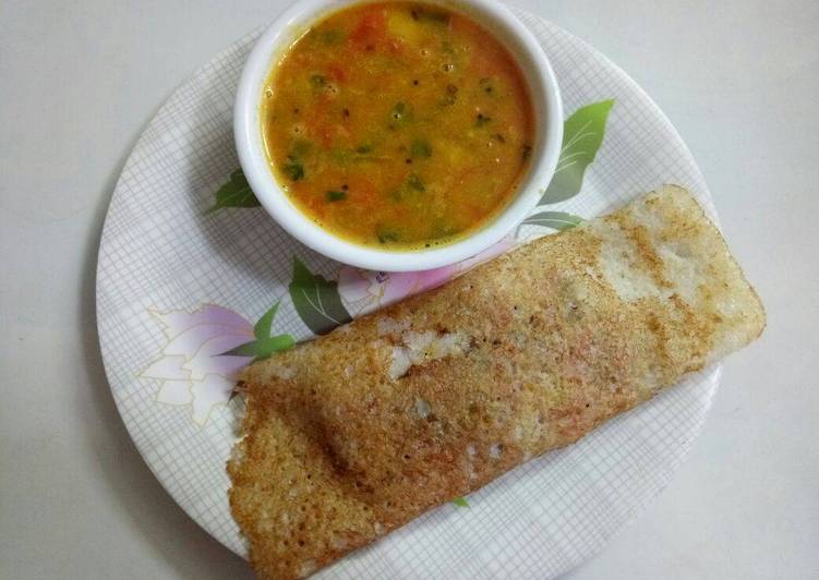 Easiest Way to Prepare Favorite Rice Masala dosa