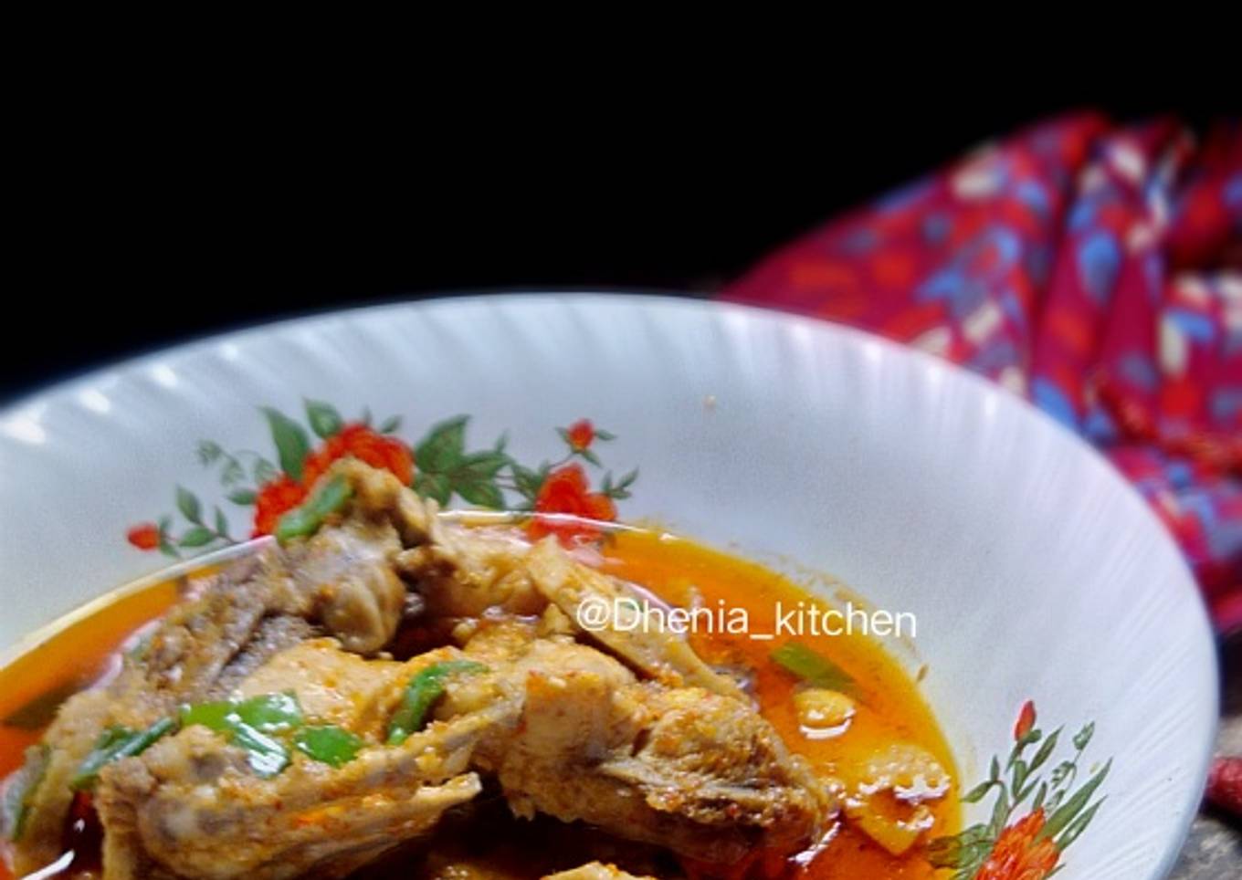 Seblak kerongkongan ayam pedas