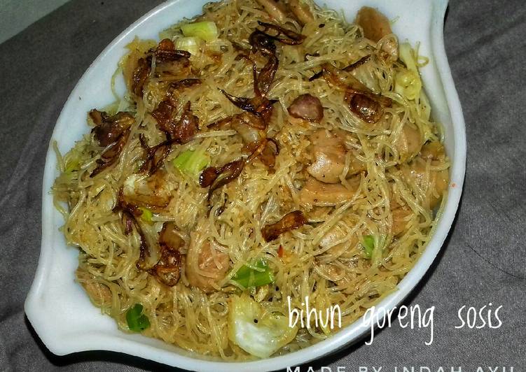 Resep Bihun goreng sosis yang Enak