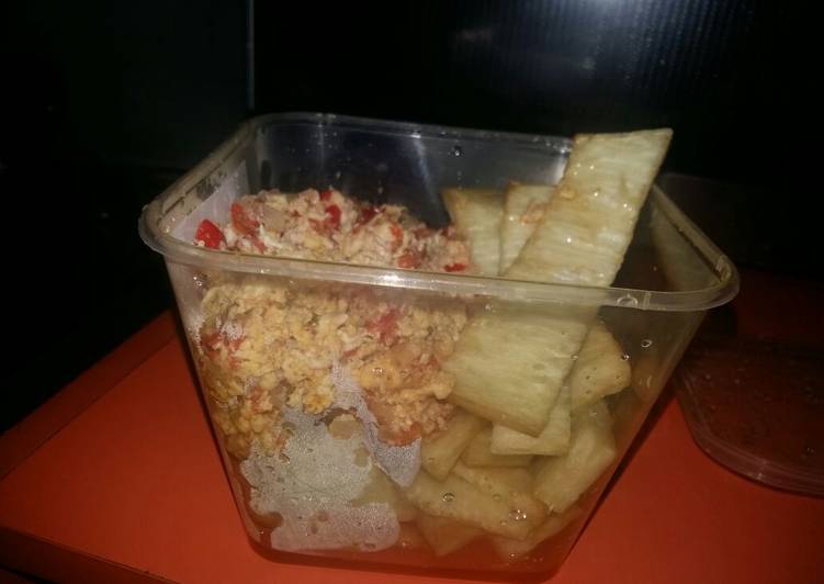 Simple Way to Prepare Ultimate Fried Yam and Egg sauce