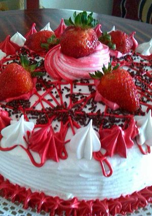 Una foto de Torta Red Velvet "mi versión" \m/