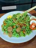 Mie Bayam Homemade (Tanpa Alat Penggiling Mie)