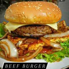 A picture of Resep Patty Burger.