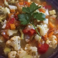 A picture of Broccoli and Cauliflower Soup.