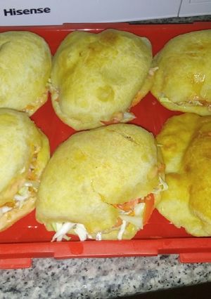 A picture of Vegetable stuffed bread.